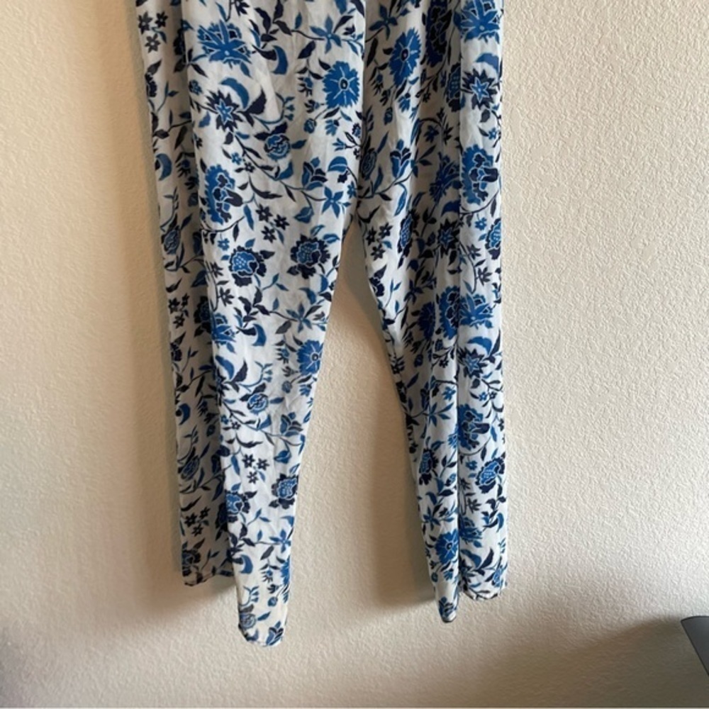 Victoria's Secret Y2K Blue Sheer Knot Front Floral Pants Women's Size Medium - Picture 3 of 11